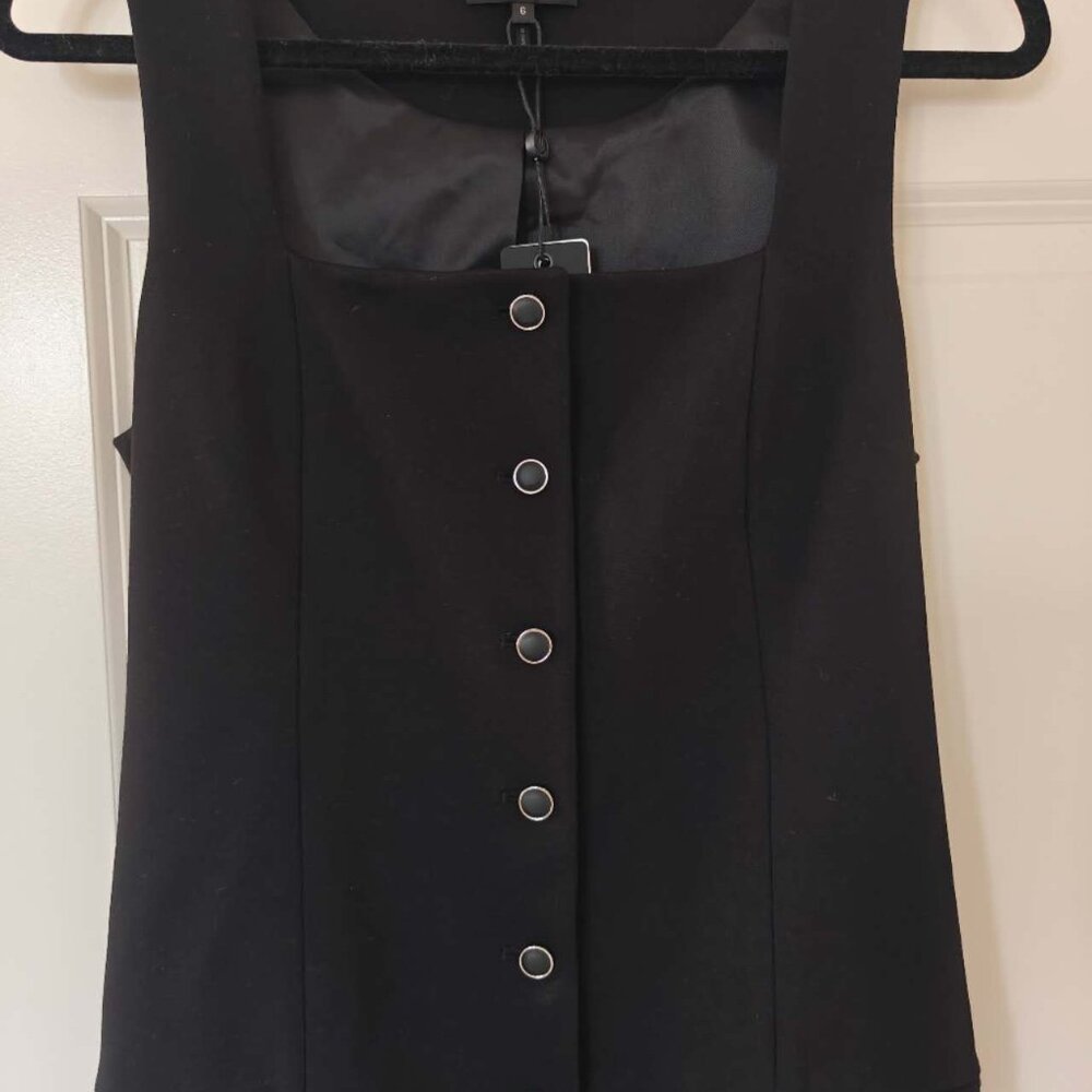 NWT rag & bone Marianna Button-Front Denim Dress - Picture 8 of 9